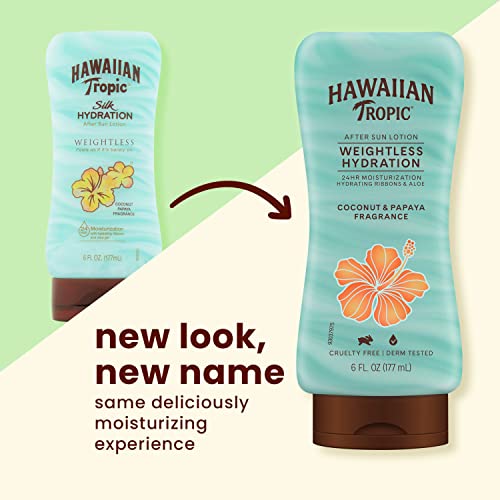 Hawaiian Tropic Weightless Hydration After Sun Lotion with Aloe, 6oz
