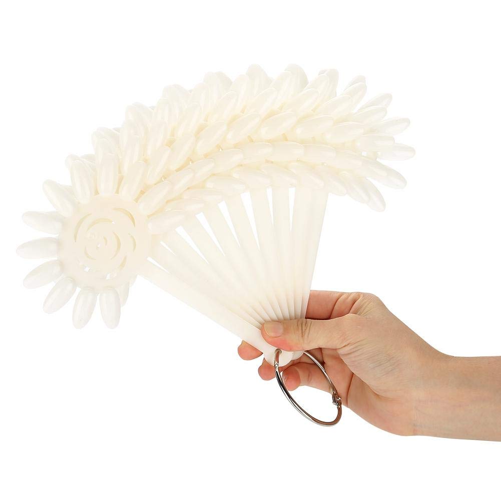 Nail Tips Professional Nail salons Painting DIY Nail Display Big capacity and Carving Fine Details Nail Accessory(White,120pcs)