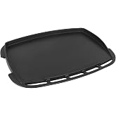 LS'BABQ Full Size Griddle for Weber Q2800N+ Gas Grill, Cast-iron Griddle Insert for Home and Outdoor Cooking, Non-stick Cooking Hot Plate for Weber Q Gas Grill, Black