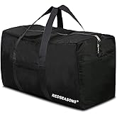 REDSEASONS Extra Large Duffle Bag Lightweight, 96L Travel Duffle Bag Foldable for Men Women, Black