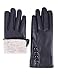 Winter Leather Gloves for Women Warm Cashmere Lining Thick Windproof Outdoor Hand Mittens Touch Screen with buttons