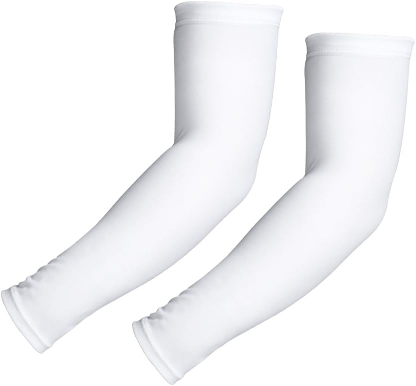HuiYee Men Sports Black Compression Arm Sleeves, UV Protection Women Arm Cover