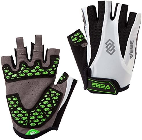 SBD VEBE Mens Sports Professional Non-Slip Biking Riding Gloves Cycling Accessaries,white,S