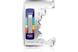 Bestgle Universal Digital Battery Tester and Capacity Detector LCD Display Battery Checker for Various Battery Types Includin