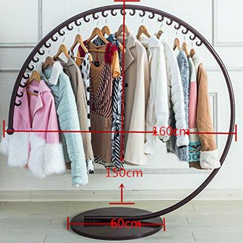 Yxsd Circular Standing Coat Rack Clothes Hat， Iron Wrought Hook Up Hanging Rack Creative Hanger Clothing Store Display Stand (Size : Bronze Medium)