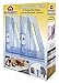 Acrimet Magazine File Holder, Durable Rack, Space-Saving Organizer (Plastic) (Clear Crystal Color) (2 pack)
