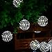 LUCKLED 11ft 10 LED Fairy Moroccan Ball Lights, Globe Solar String Lights Decorative Lighting for Indoor/Outdoor, Home, Garden, Patio, Lawn, Party and Holiday Decorations (Daylight White)