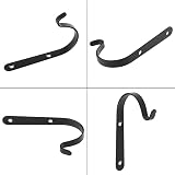 Lifreer Set of 10 Iron Wall Hanging Hooks 2.8x1.6in Garden Plant Lantern view 4