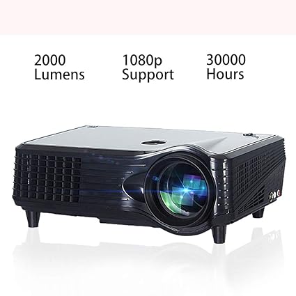 Augu Projecteur, Projecteur de Video 2000 lumens 30000 Heures de ...
