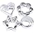 Bihood Fruit Cutter Cake Cookie Biscuit Egg Fondant Molds Cake Chocolate Cupcake Maker for Kids Cutter Babycakes Cupcake Maker for Girls Sugarcraft Cutter Made of Expensive 403 Stainless Steel 12 PCS