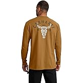 Carhartt Mens Loose Fit Heavyweight Long-Sleeve Pocket Longhorn Graphic T-Shirt
