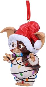 Nemesis Now Gizmo in Fairy Lights Ornament Red 10cm Officially Licensed view 2