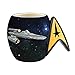 Star Trek Emblem Insignia Enterprise Molded Relief Coffee Mug 22 oz