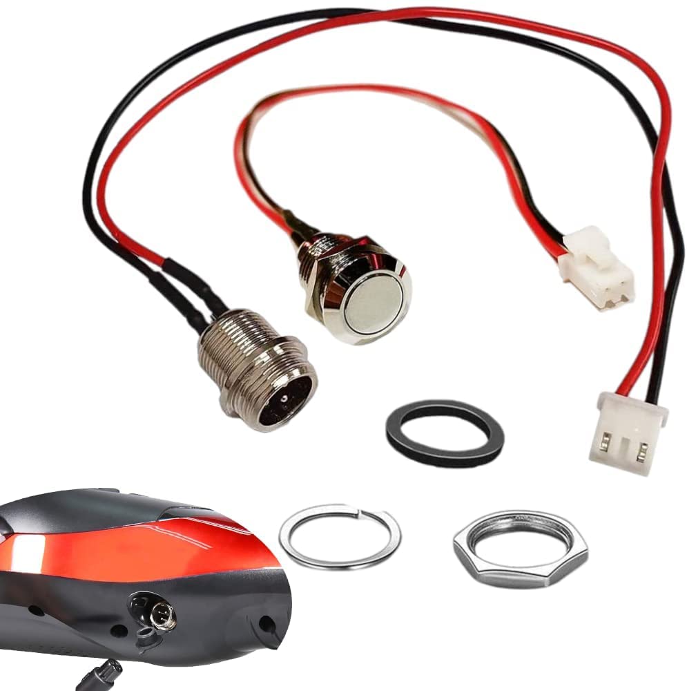 GLDYTIMES Hoverboard Charger Port for Electric Smart Self-Balancing Scooter (3 Prong 2 Wires Charging Port+Power Port)