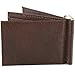 Alpine Swiss Mens Deluxe Leather Money Clip Spring Front Pocket Wallet Brown