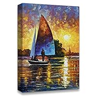 Canvas Wall Art Vintage Oil Painting Canvas Prints Home Artwork Decoration for Living Room,Bedroom - 12x18 inches