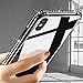 OCYCLONE iPhone Xs Max Case for Women Girl [ Tempered Glass ], Cute Pretty Glitter Diamond Rhinestone Bumper Protective Girly Glass Case for iPhone Xs Max 6.5 Inch for Girls Women - Purple Black