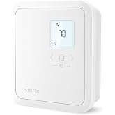 Stelpro Wall Heater Thermostat - Non-Programmable 2500W - ST252NPFF - White | Fits fan-forced wall and ceiling heaters, Not for baseboards, Set once and leave it, Eco setback, Heat boost