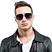 JHfair Square Aviator Fashion Brand Designer Aviator Sunglasses For Men