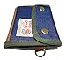 Rough Enough Vintage Leather Trimming Wallet Purse Pouch (Blue)