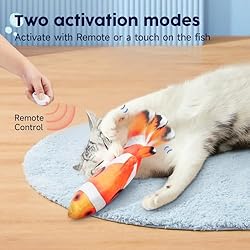 Potaroma Cat Toys Floppy Fish Upgraded, Remote