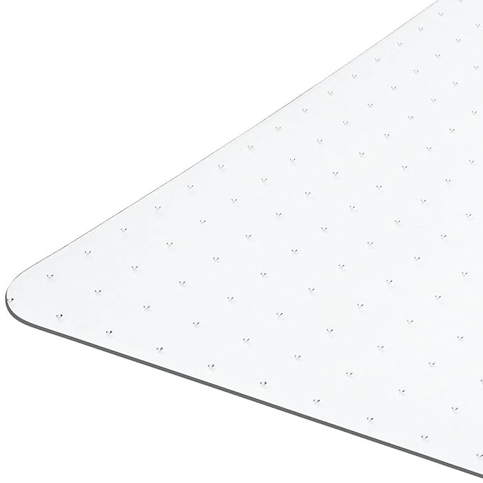 Floordirekt PRO - 9 Größen zur Wahl - Polycarbonat Bodenschutzmatte transparent für Teppich und Teppichböden(90x120 cm)