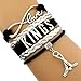 Infinity Collection Los Angeles Kings Bracelet, Los Angeles Kings Jewelry, Hockey Bracelet, NHL Bracelet