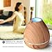 Essential Oil Diffuser for Large Room 300ml, Diffusers for Essential Oils,Aroma Diffuser for Aromatherapy, Ultrasonic Cool Mist Humidifier-Soothing Night Light- Quiet-Brown Wood Grain