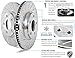 Power Stop KC2067-36 Front Z36 Truck and Tow Brake Kit with Calipers Drilled and Slotted Brake Rotors and Brake Pads For Escalade, ESV, EXT | Silverado 1500 Suburban 1500 | Sierra 1500 Yukon XL 1500