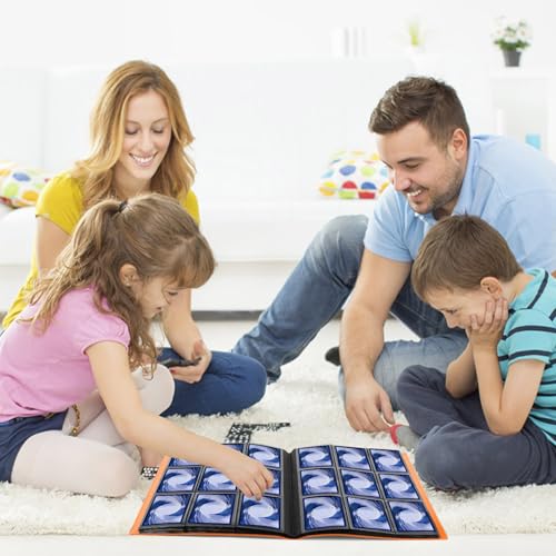 RISVOWO Card Album, 360 Collectible Cards, Transparent Collectible Card Albums, Waterproof Album Collection Cards for Standard Size Cards