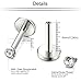 ORAZIO 10Pcs 18G Nose Studs - 316L Stainless Steel Stud Nose Rings for Women CZ Screwback Nose Piercings Cartilage Earrings Lip Rings Small Flatback Stud Earrings for Sensitive Ear Internally Threaded