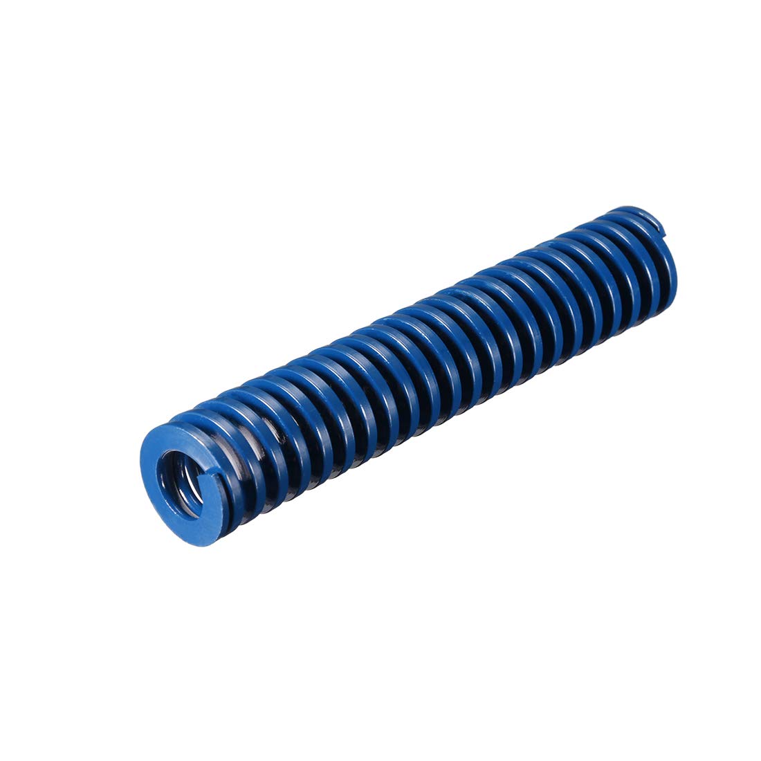 sourcing map 20mm OD 100mm Long Spiral Stamping Light Load Compression Die Spring Blue 1Pcs