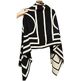 FairyCity Women's Soft pashmina Shawl Oversized Winter Warm blanket Scarf Long Cashmere Shawls Wraps Geometric patterns