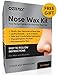Nose Wax Kit - Nose Hair Wax Kit for Men and Women 2.1oz (60 grams) OZWAX Nose Hair Removal Wax for Home Use