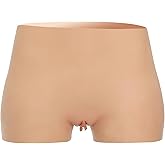deedeecos Silicone Prosthetic Vagina Pants for Transgender, Triangle/Hip/Mid-Thigh Styles with Urination Channel