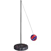 GAMESUN Portable Tetherball Set,Portable Water-Base Tetherball Set with Tetherball, Pole, Rope and Base for Outdoor, Backyard and Family Fun Play