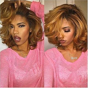 Amazon Com Wicca Human Hair Short Bob150 Body Wave Honey Blonde