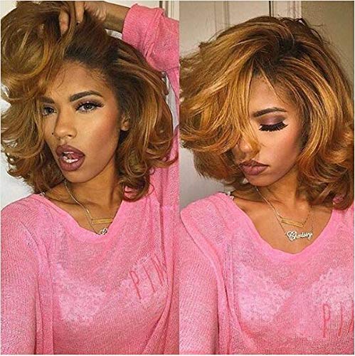 Amazon Com Wicca Human Hair Short Bob150 Body Wave Honey Blonde