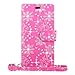 Cellularvilla Wallet Case for Amazon Fire Phone Pu Leather Wallet Card Flip Open Pocket Case Cover Pouch (Pink Glitter)