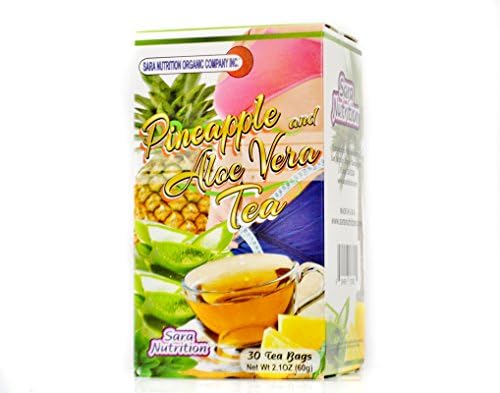 Pineapple And Aloe Vera Tea Te Pina y Aloe Pineapple,Fennel Seed,Aloe Vera 30 Tea Bags