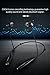 SoundPEATS Bluetooth Headset Neckband Sports wireless Headphones Stereo Earbuds with Mic (Up to 5 Hours Play Time, Bluetooth 4.1, CSR 8645+aptX, Noise Cancelling, Sweatproof)