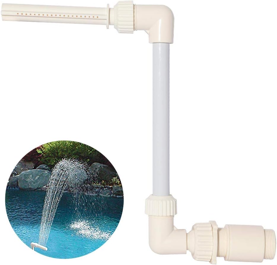 EllieMica Pool Waterfall Spray Pond Fountain Water Fun Sprinklers Above In Ground Swimming Pool Decor