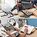 Saiji Portable Laptop Stand, Monitor Riser, Adjustable Height & Angle Blocker, Foldable Standing Desk, Light-Weight Holder for MacBook Pro Air, Notebook, Thinkpad, Surface,(Black)thumb 1