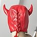 Sexy Lovely Cute OX Horn Adjustable Breathable PU Leather Half Head Cover Cosplay Costume face Hood Blindfold maskthumb 3
