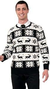 Forum Novelties Men's Plus-Size Snow Drift Novelty Christmas Sweater, Multi, XX-Large