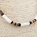 Puka Shell Necklace with Black and Tiger Coco Wood