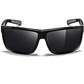 SUNGAIT Square Polarized Sunglasses Men Lightweight Sports Shades Rectangle Wraparound Style for Fishing Golf Running