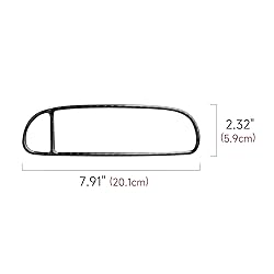 Carbon Fiber Car Central Air Outlet Sticker Decal