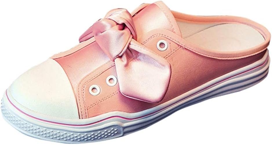 Amazon Sejuc 軽量 かかとなし スリッポン レディース リボン かわいい 前厚 スニーカー フラットサンダル スリッパ おしゃれ 厚底 大きいサイズ 履きやすい ローカット ローファー ローヒール バブーシュ カジュアル スポーツ 通学 スニーカー