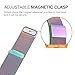 Lamshaw Magnetic Milanese Loop Stainless Steel Magnet Closure Lock Band for Fossil Q Wander Smartwatch Strap (Milanese_Color)